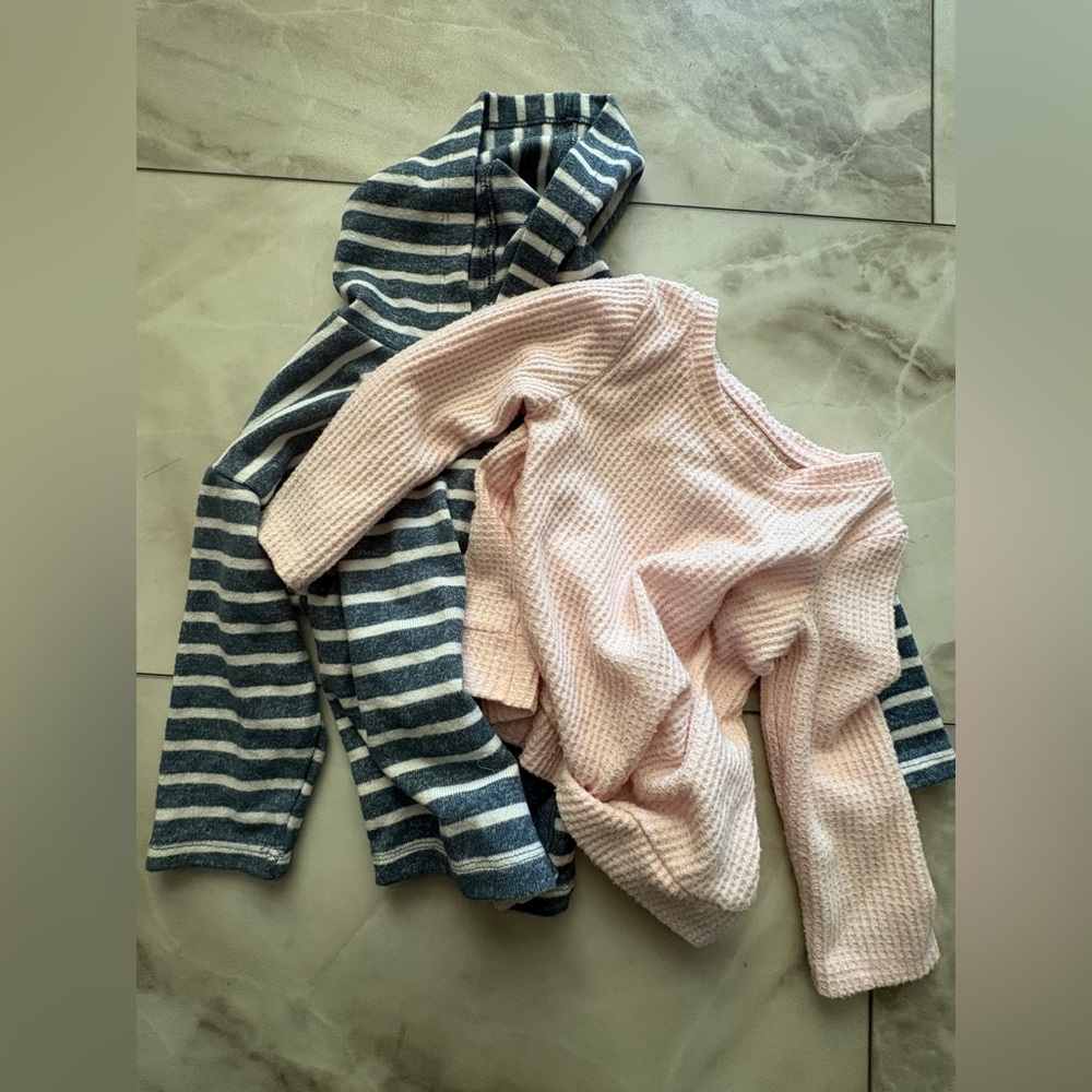 Cat & Jack Pink Waffle Knit Top
